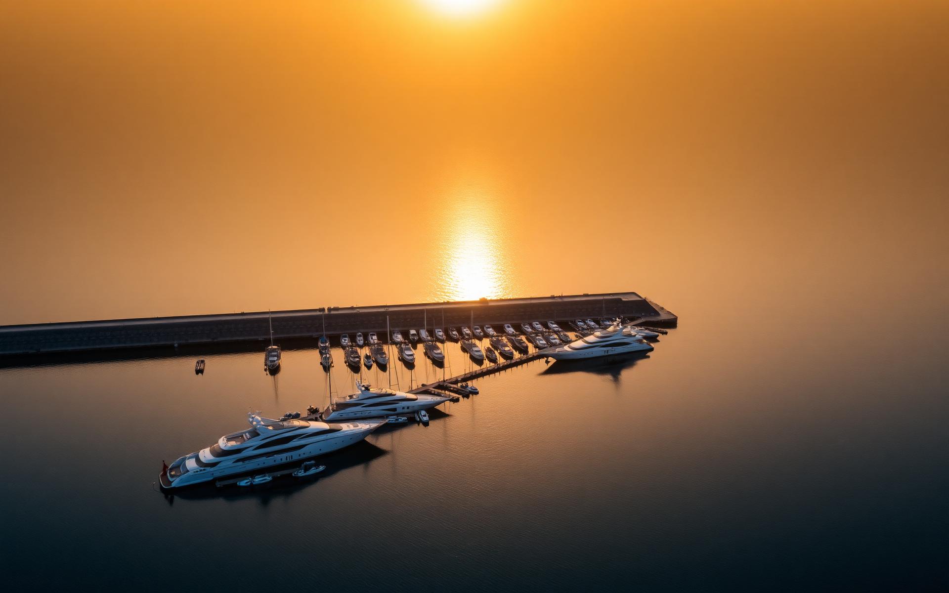 Sunrise over Newport Harbor